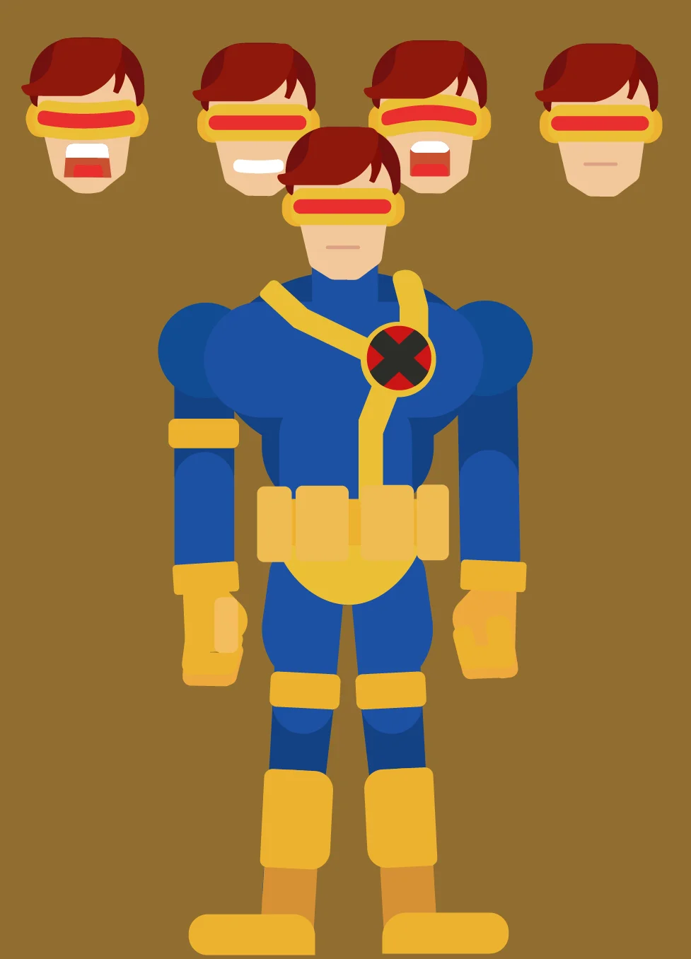 Ciclope Flat Character